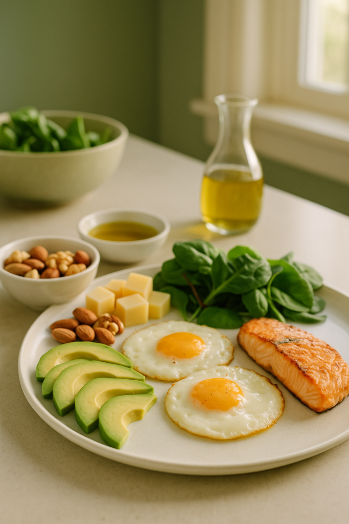 Nutritional Coaching: keto-friendly meal spread